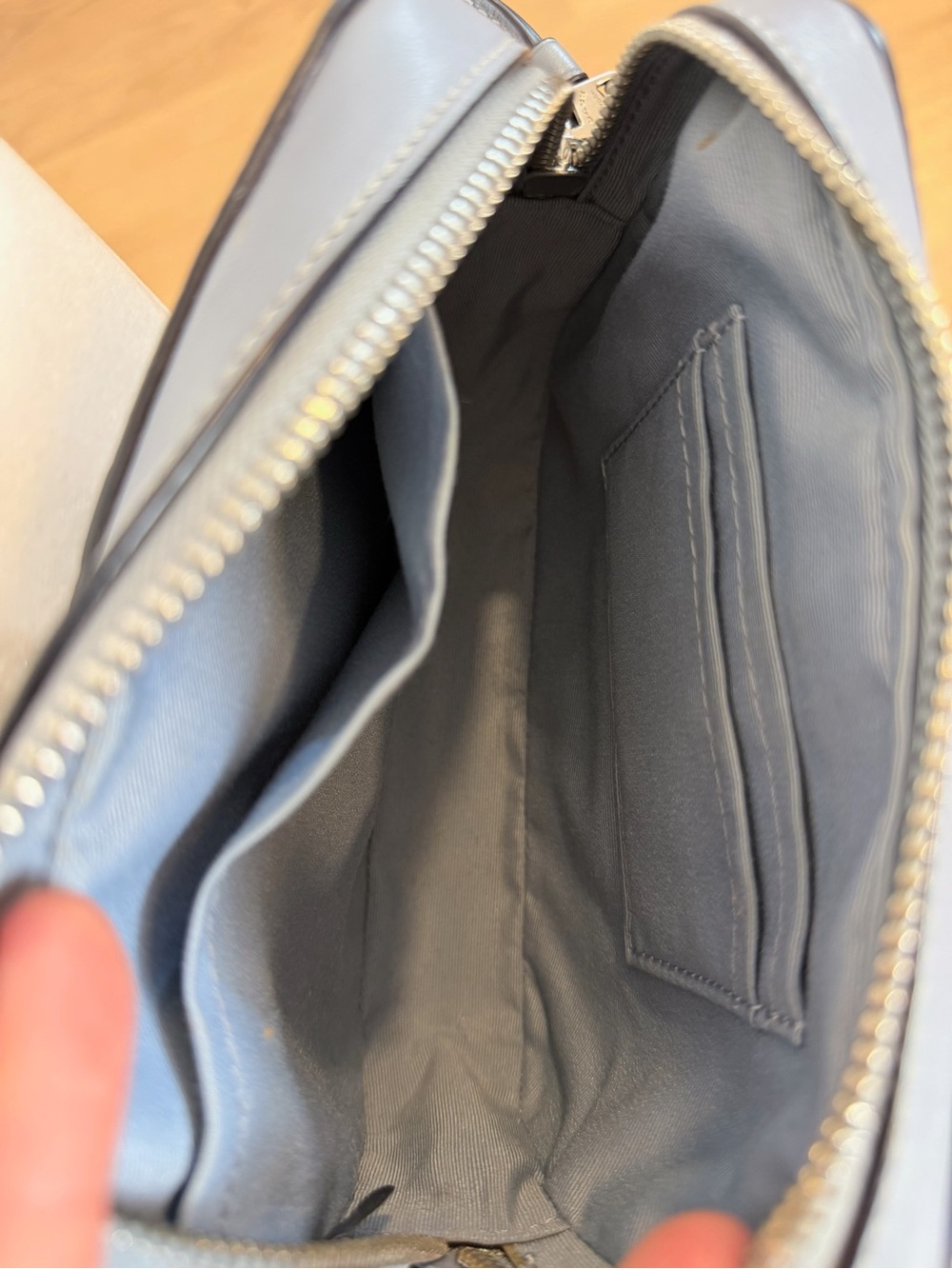 Coach Mini Camera Bag and Wallet in Twilight Blue - Picture 2 of 9